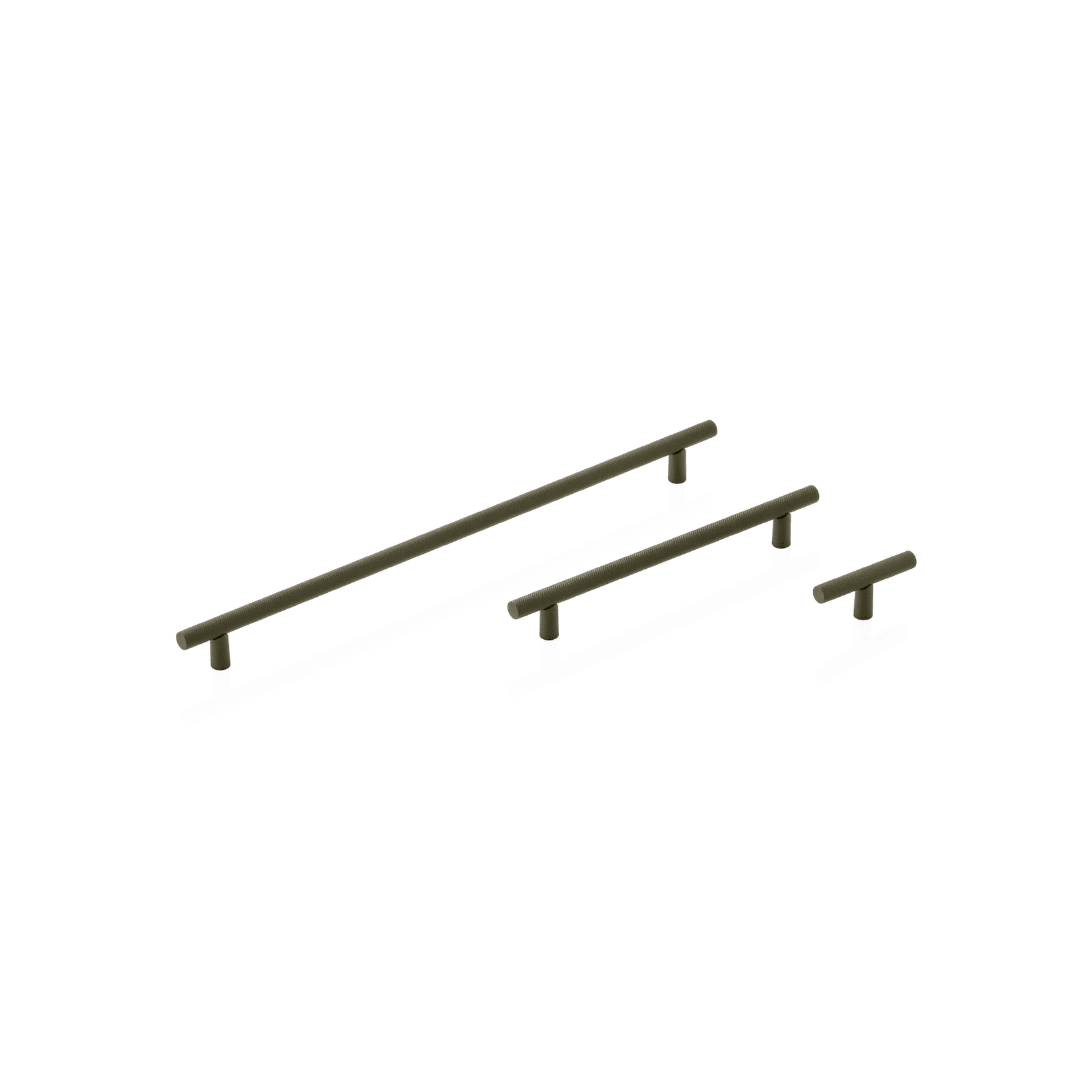 Arezzo Knurled Bar Handle - Round Fixing Post gallery detail image