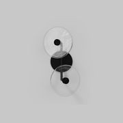 Coral Duo Rod Wall Light - (Off-Centered) gallery detail image