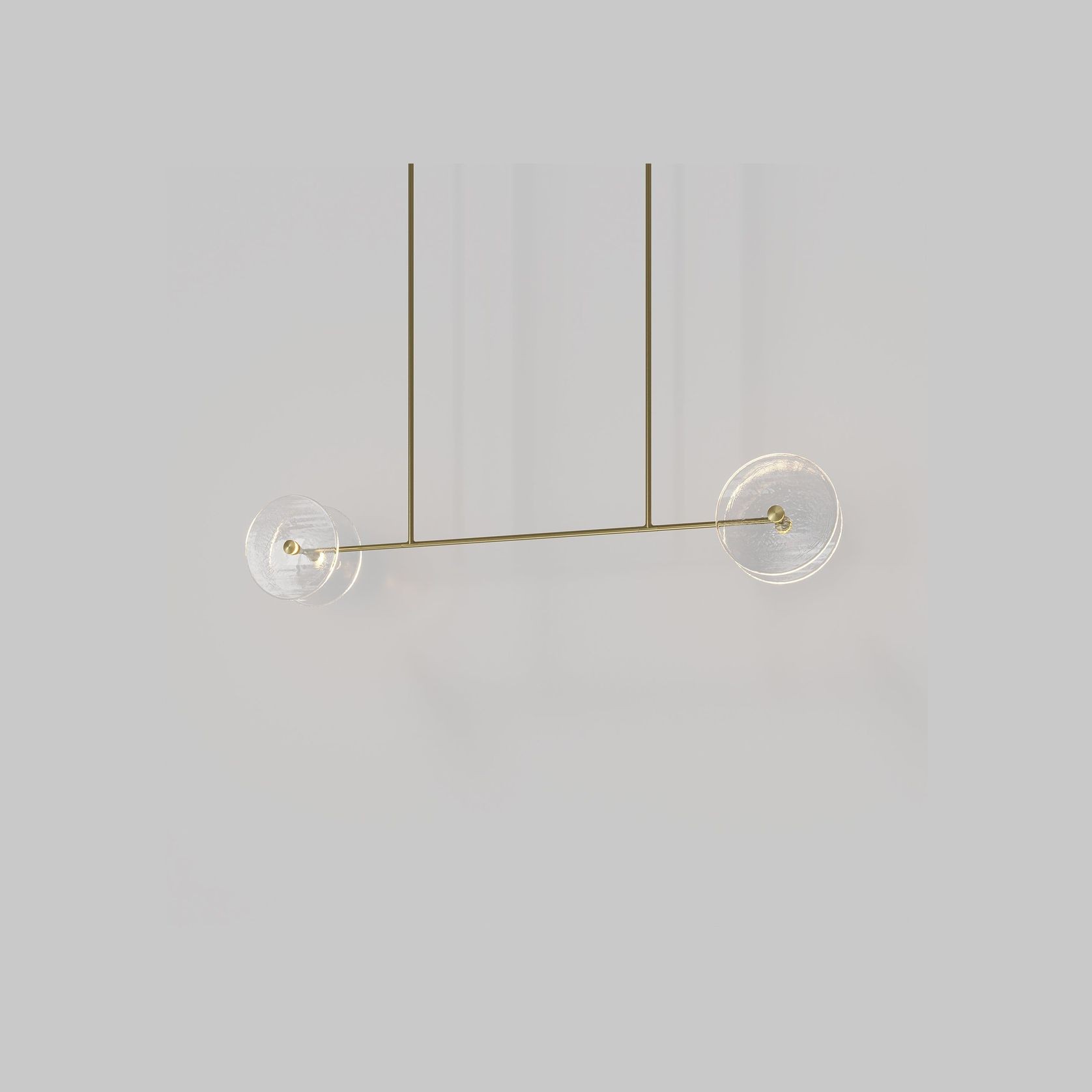 Coral Linear Rod Pendant ( Four Coral Pieces ) gallery detail image