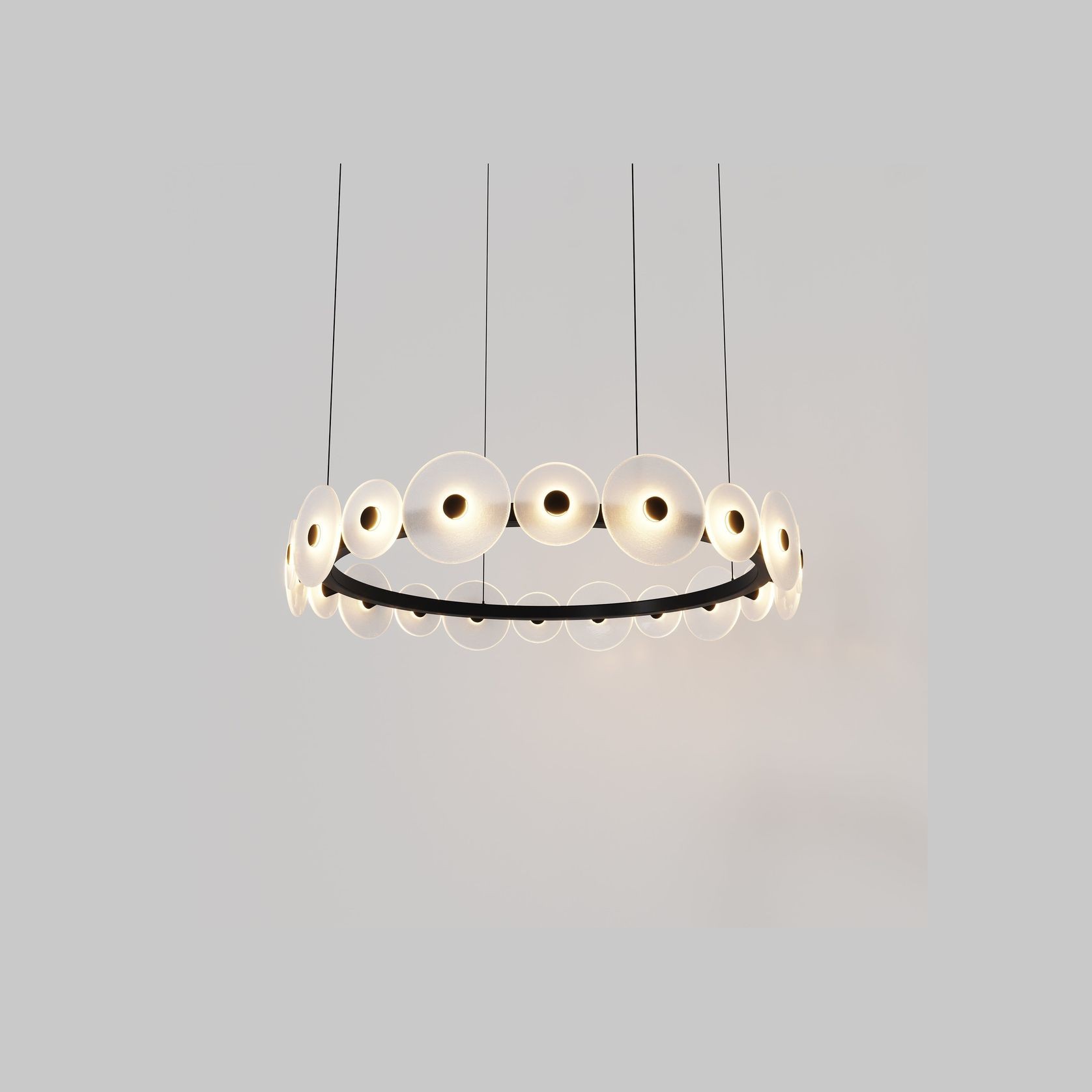 Coral Ring Pendant (20) - Frosted Glass gallery detail image