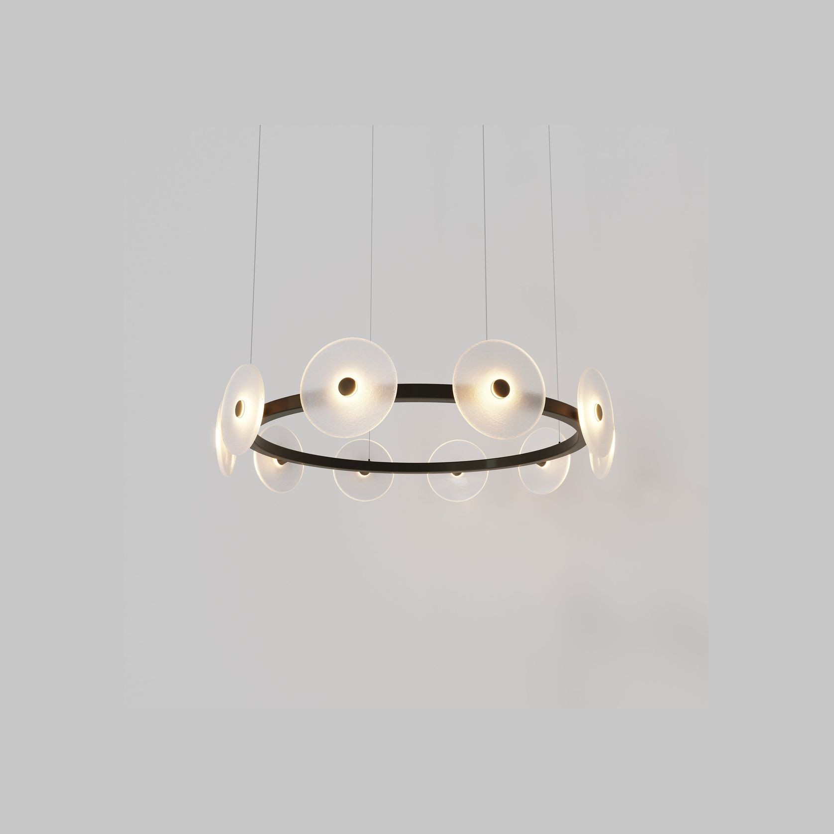 Coral Ring Pendant (10) - Frosted Glass gallery detail image