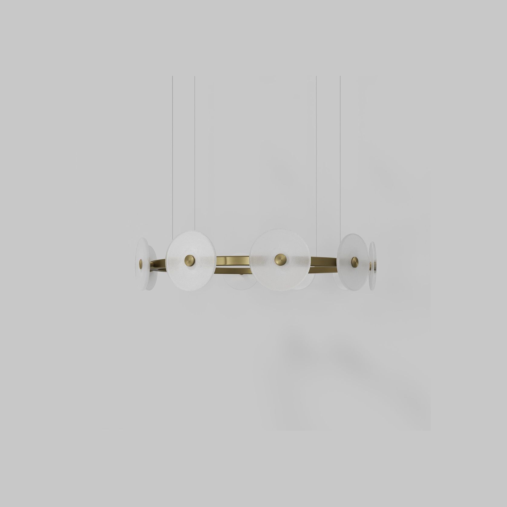 Coral Ring Pendant (10) - Frosted Glass gallery detail image