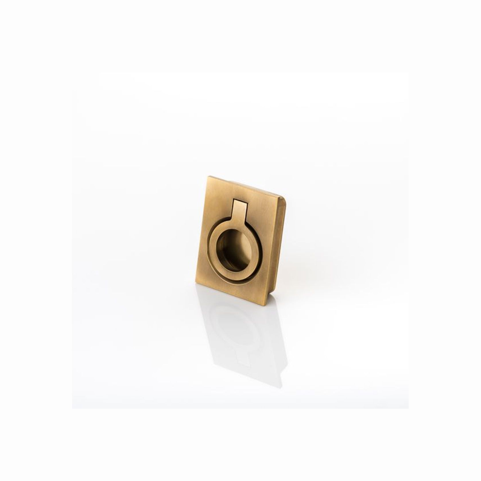 Joseph Giles - Falmouth Ii Solid Brass Rectangular Recessed Ring Pull gallery detail image