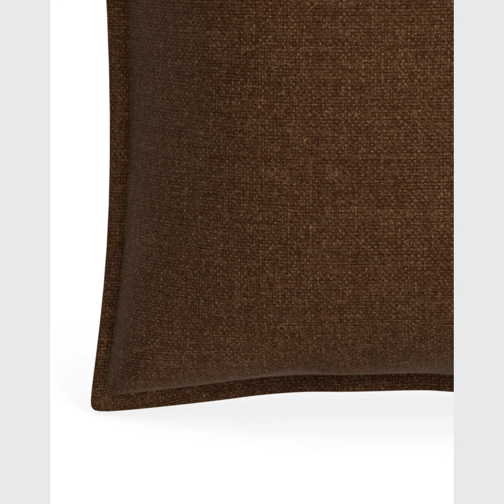 Hem Cushion 55cm x 55cm - Fossil Chocolate gallery detail image