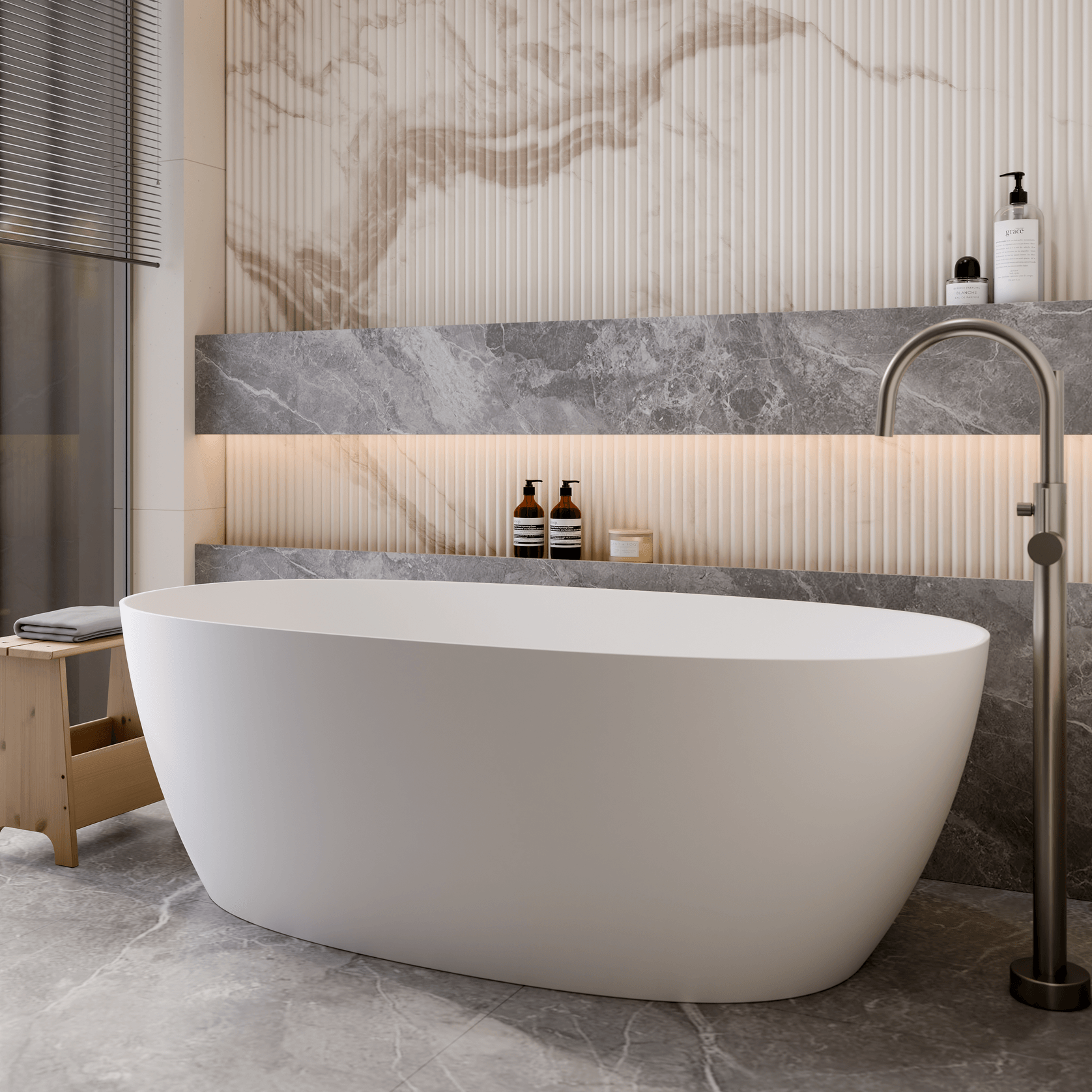 Villastone Cervo 1700 Freestanding Bath gallery detail image