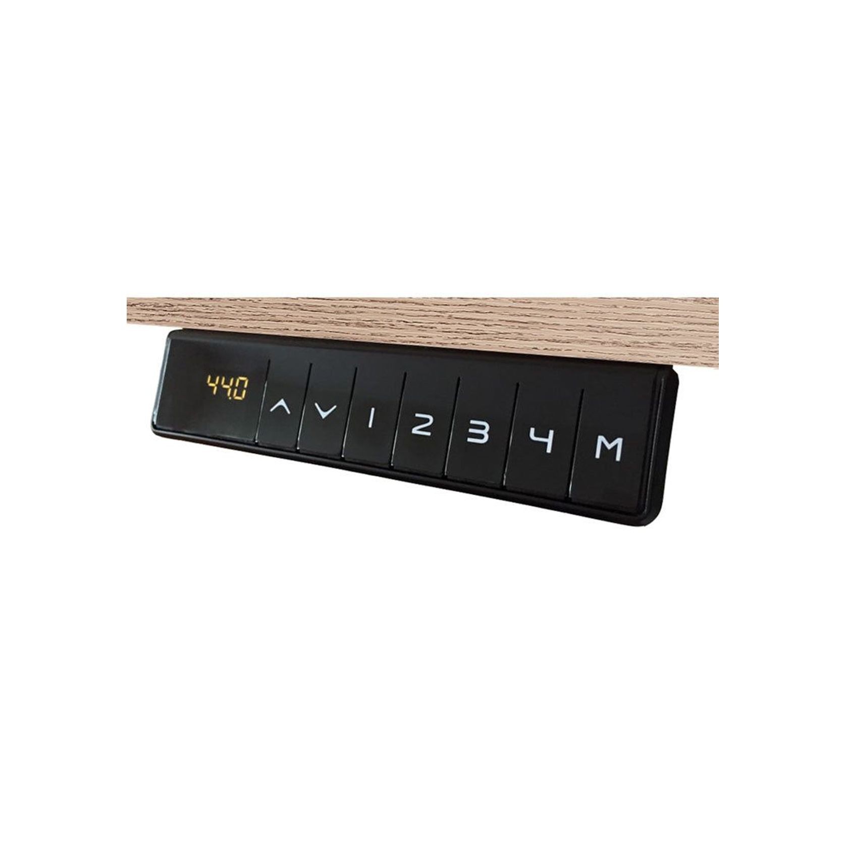 PHOENIX Sit & Stand Electric Lift Executive Desk with Left Return 1.8M - Warm Oak & Black gallery detail image