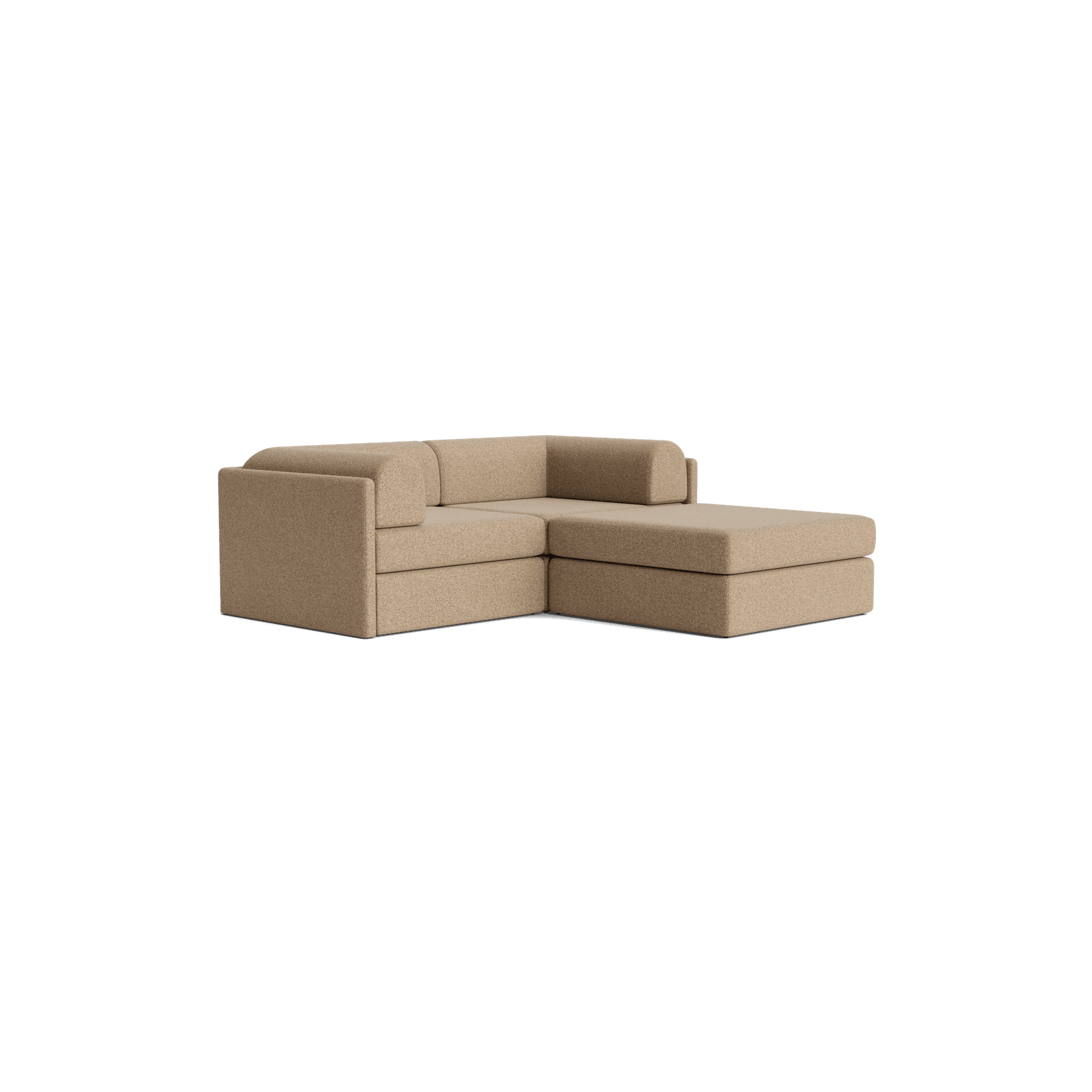 Addy 3 Seater Chaise Sofa - Copenhagen Espresso gallery detail image