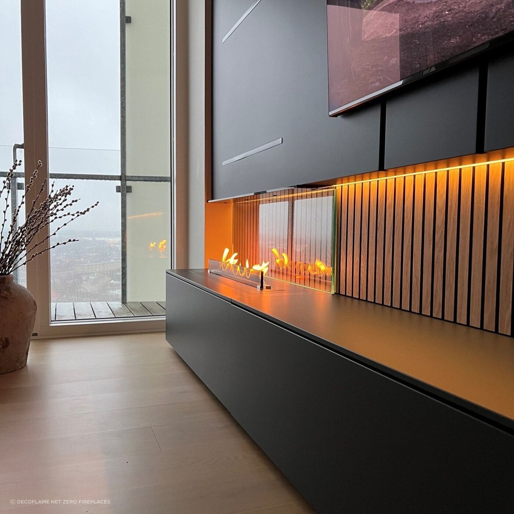 Decoflame BEV Net Zero F6 Fireplace Insert 20.5hr Burn gallery detail image