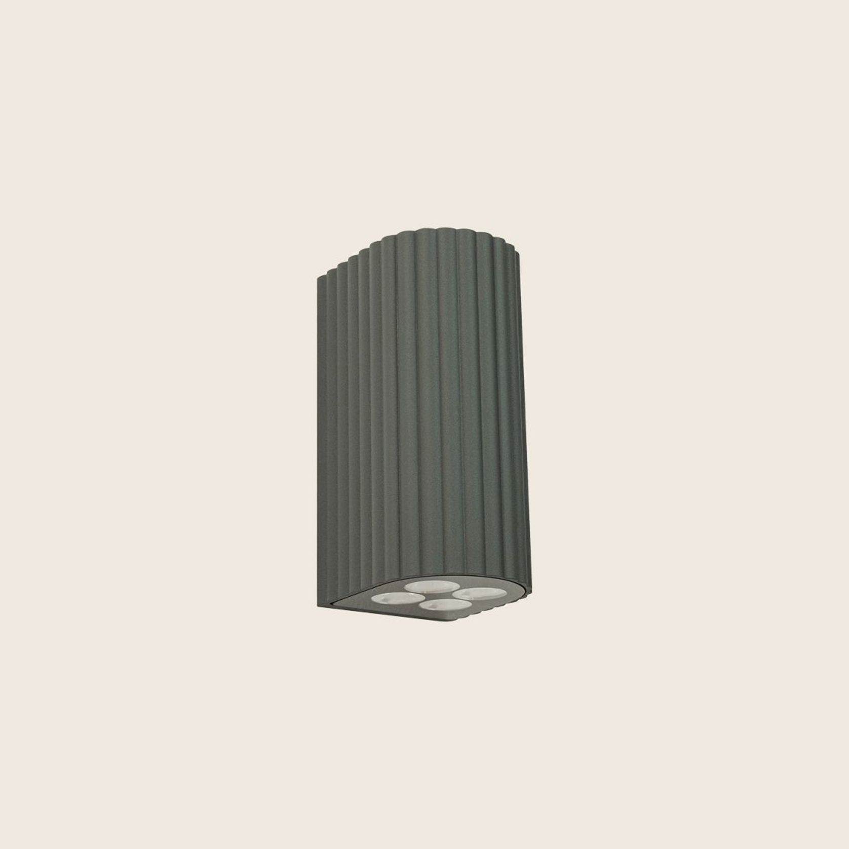 Hestia Double IP54 Wall Graphite gallery detail image