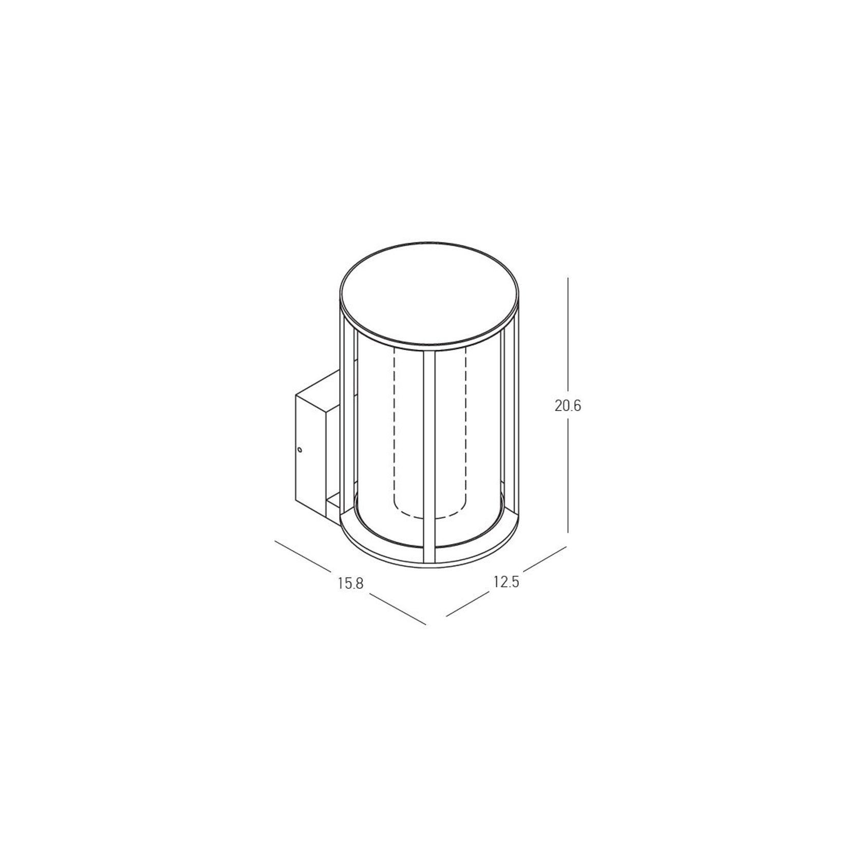 Phanos IP54 Lantern Wall gallery detail image