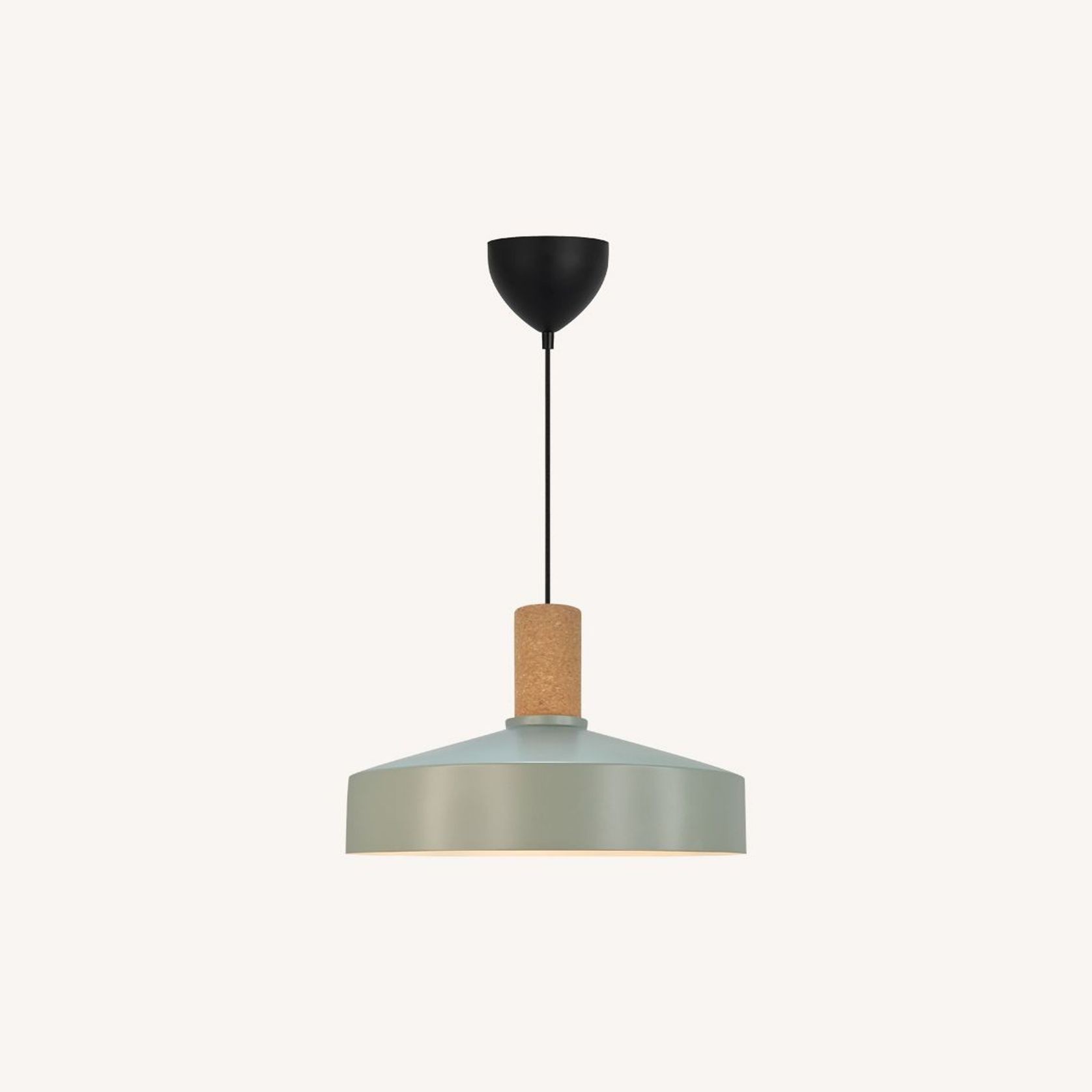 Elvas Cork Pendant Dusty Green gallery detail image