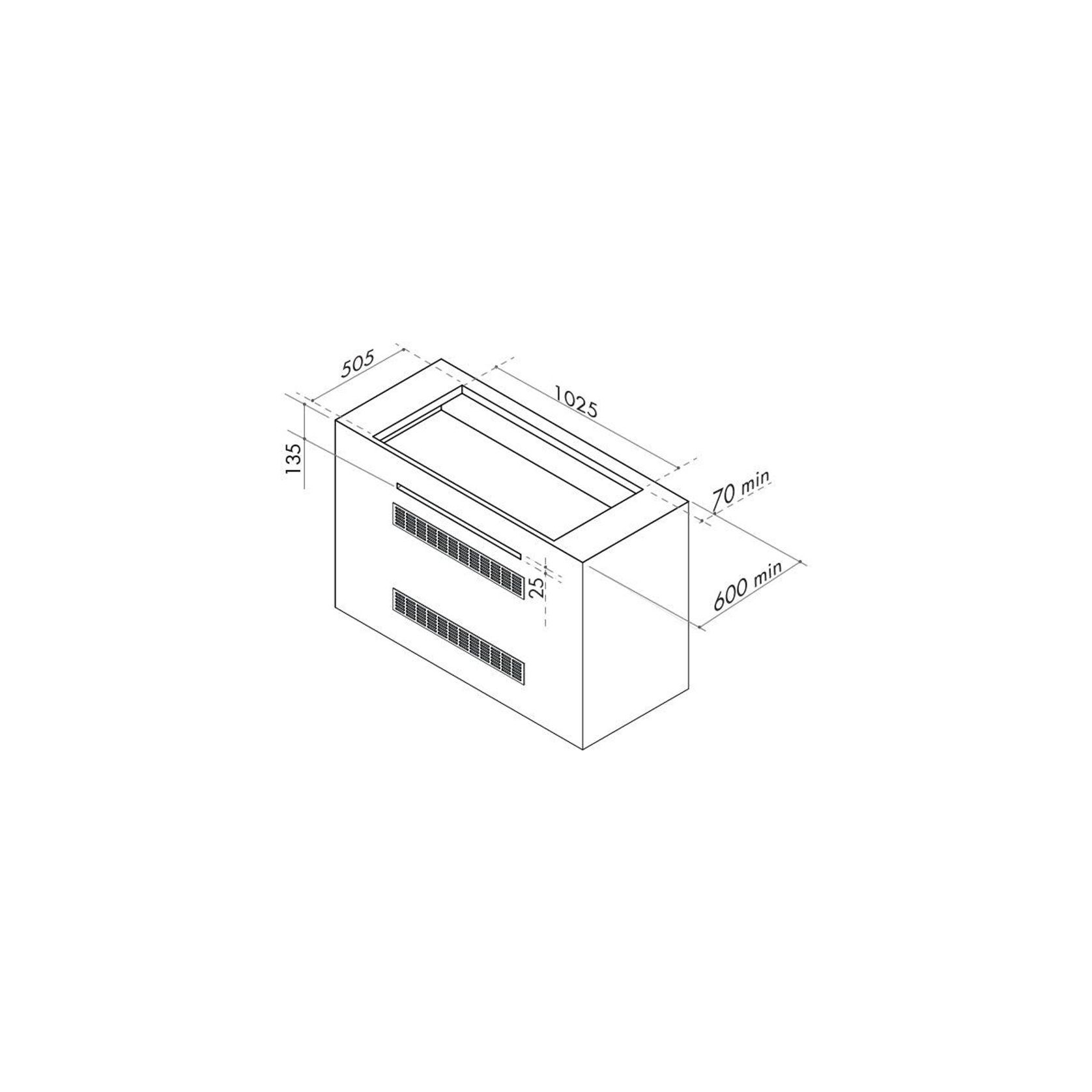 Artusi 104cm 4 Burner Built-In Gas BBQ - Black gallery detail image