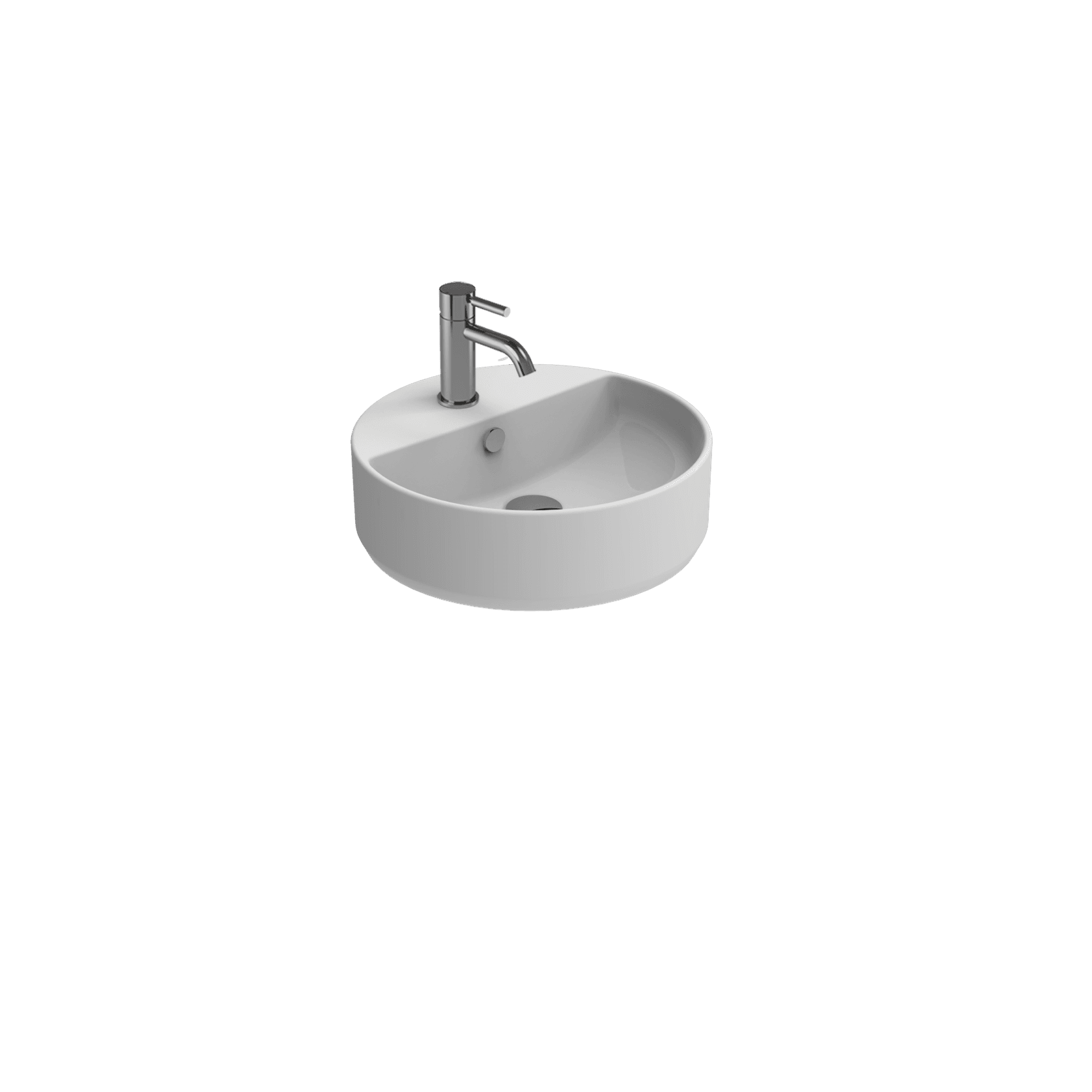 Evo 43 Round Vessel Basin With Taphole gallery detail image
