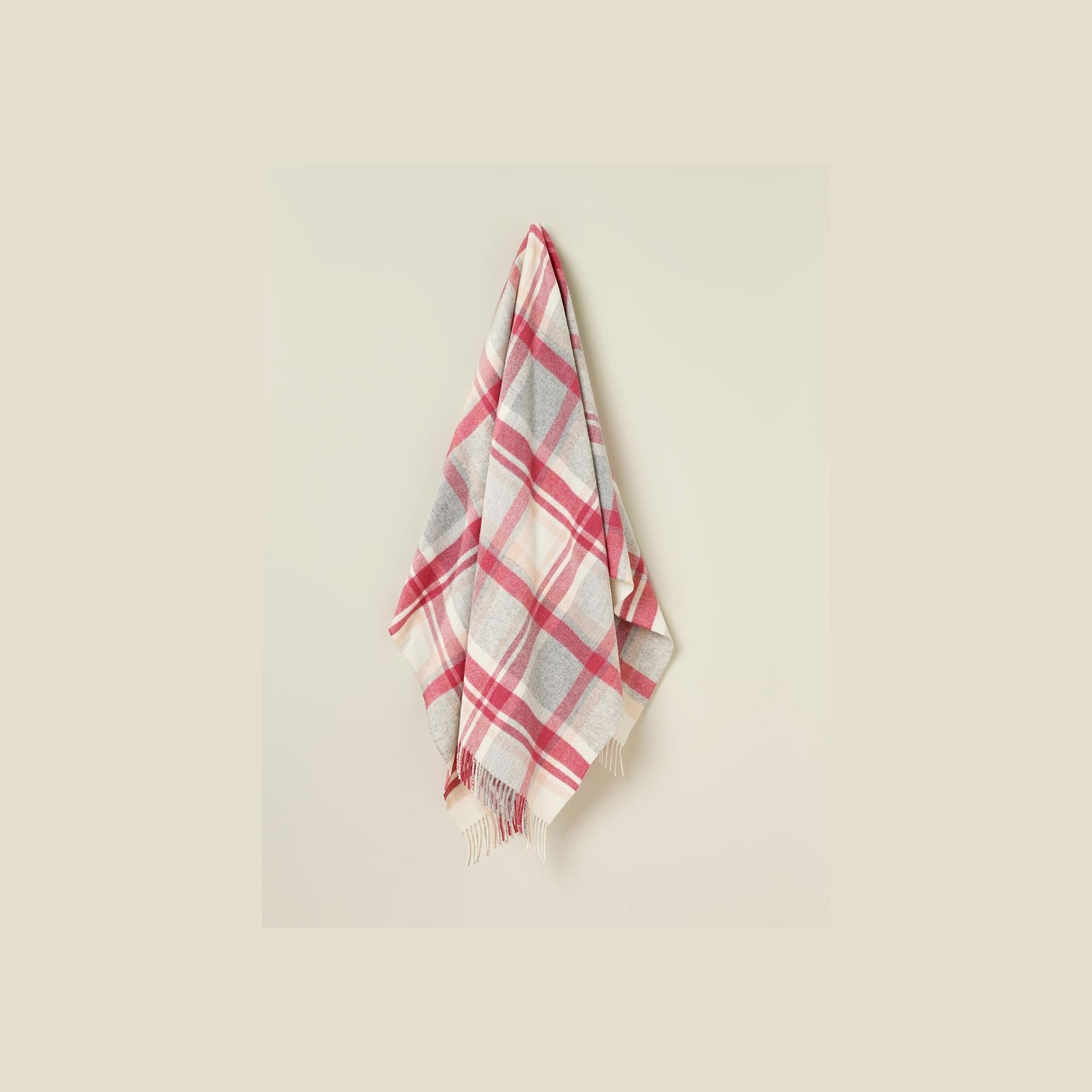NZ Wool Throw - Portree Pink | 100% Merino Wool gallery detail image