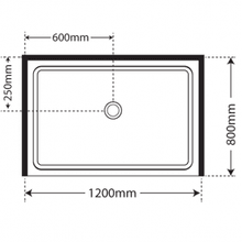 Adjustable Frameless Pivot Alcove 800x1200x800 gallery detail image