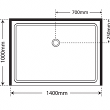 Adjustable Frameless Pivot Alcove 1000x1400x1000 gallery detail image