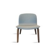 LOTTIE Lounge Chair - Walnut & Grey gallery detail image