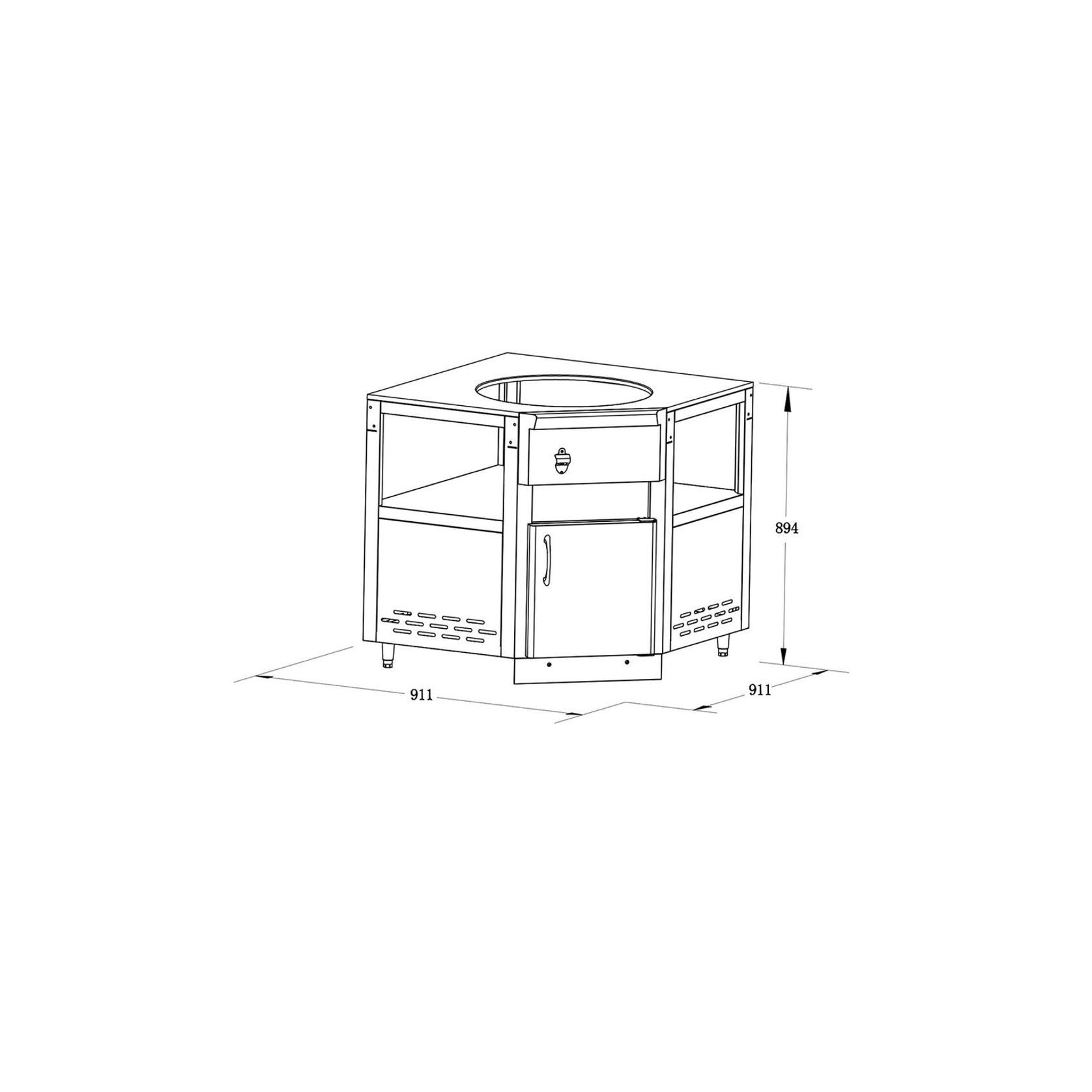 Kamado Corner Module | Classic Series gallery detail image