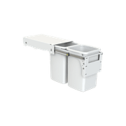 Hideaway Compact Bins 2 x 16L Buckets | Door Pull gallery detail image