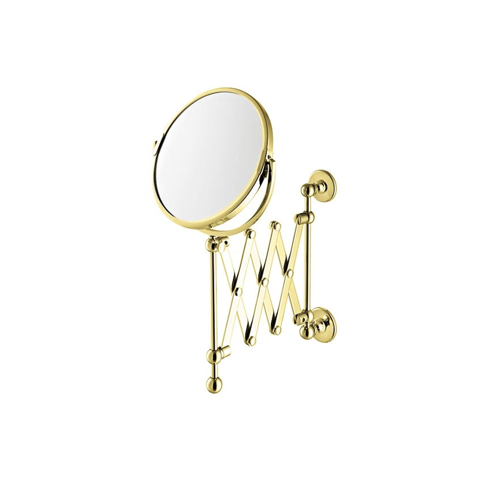 Hawthorn Hill - Extendable Wall-Mounted Shaving Mirror 180mm Dia. 1x And 3x Mag. gallery detail image