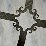 French Gilded Iron Chandelier gallery detail image