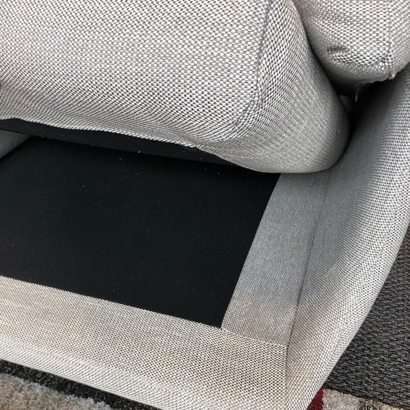 RANNI 3 Seater Sofa With Left Chaise - Warm Grey gallery detail image