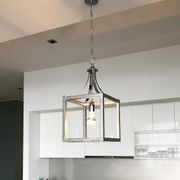 Hampton Style Lantern Pendant Light - Langham - Chrome gallery detail image