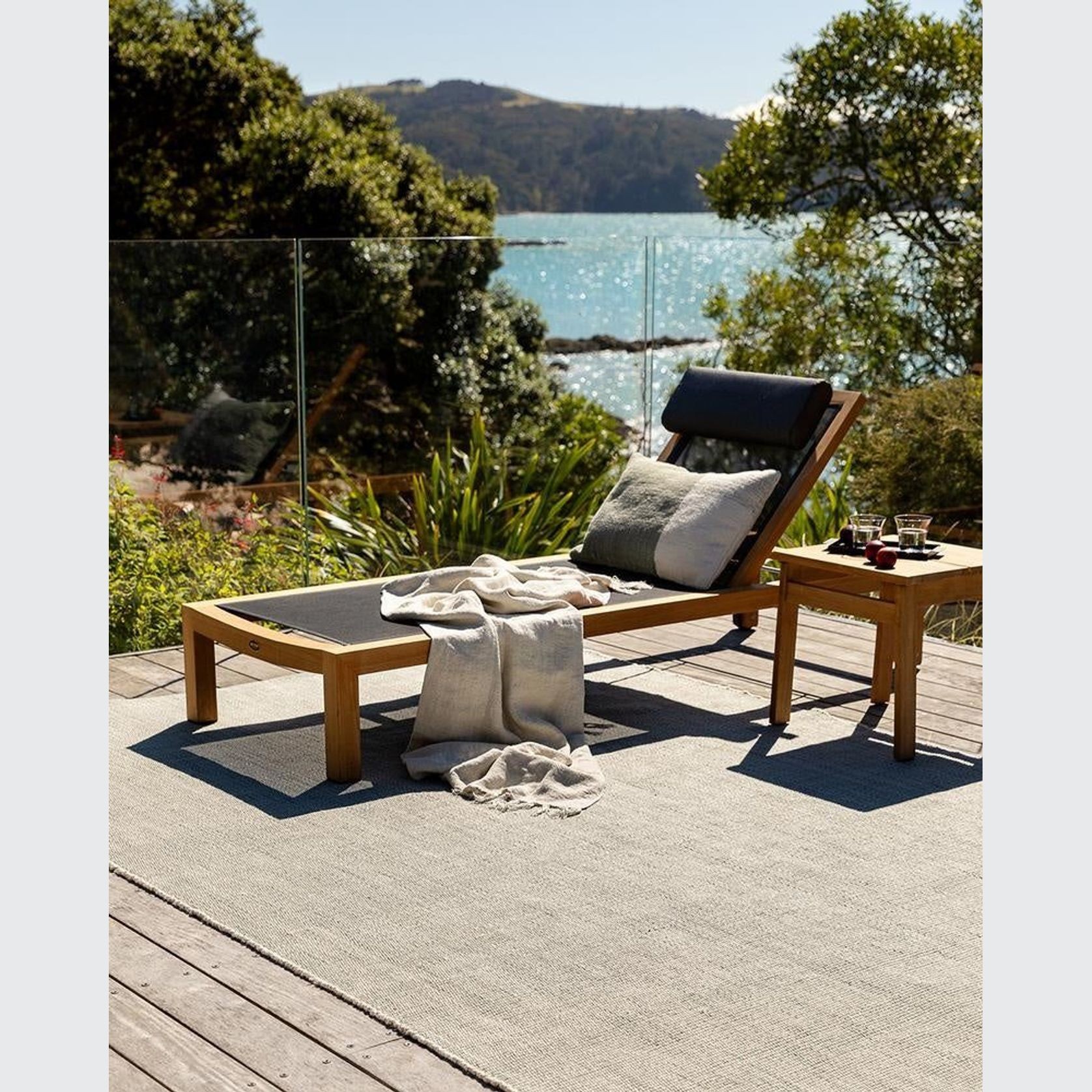 Baya Finn In & Outdoor Cushion - Eucalyptus | Lumbar gallery detail image