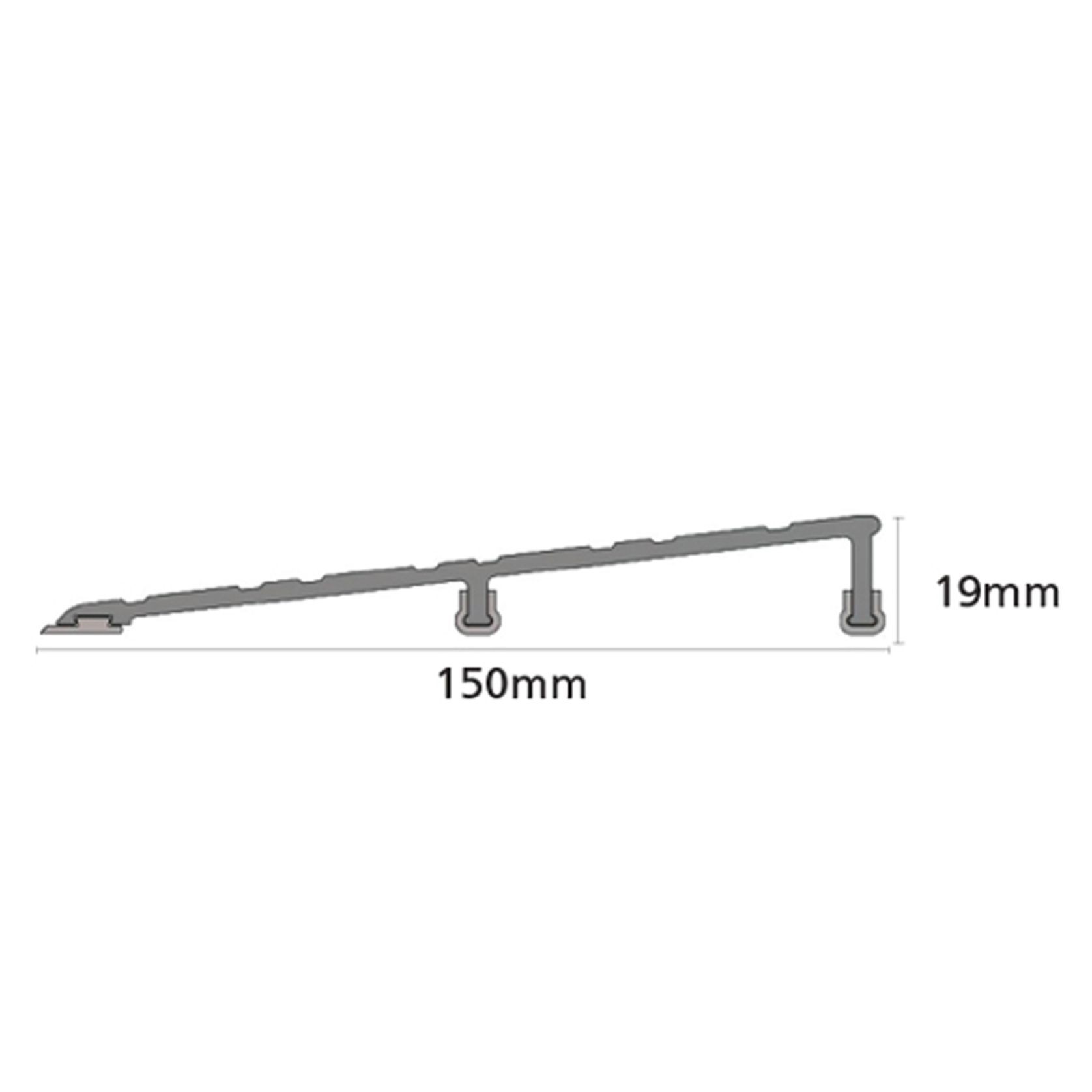 Kilargo IS4077 Threshold Ramp 19mmx150mmx1750mm Clear Anodized IS4077-1750CA gallery detail image