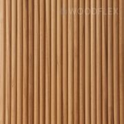 WOODFLEX Flexible Solid Paulownia Wood Slat Wall Panel - 2700mm x 600mm - Half Round gallery detail image