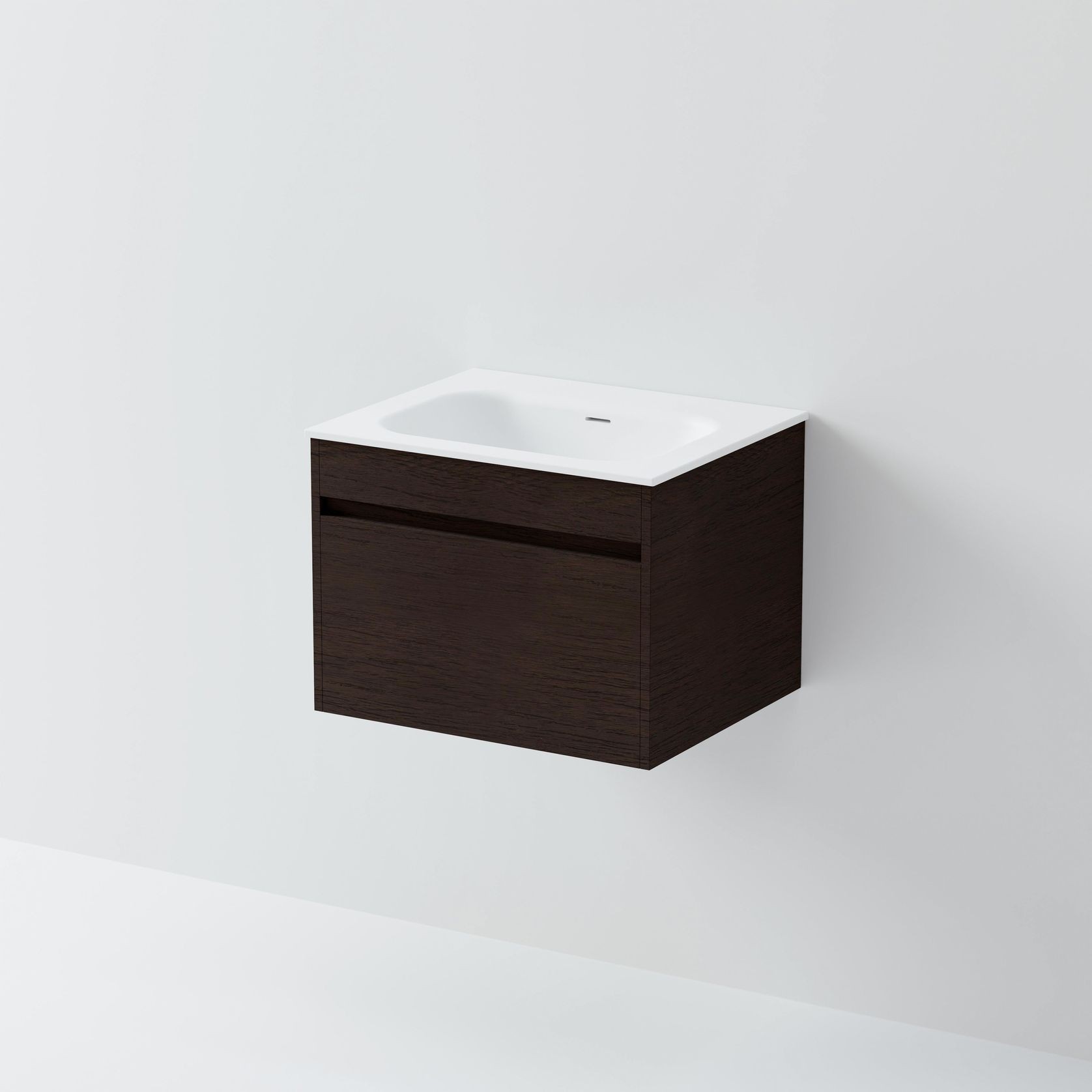 Code Luxe 600 Wall Hung Vanity | Single Drawer gallery detail image