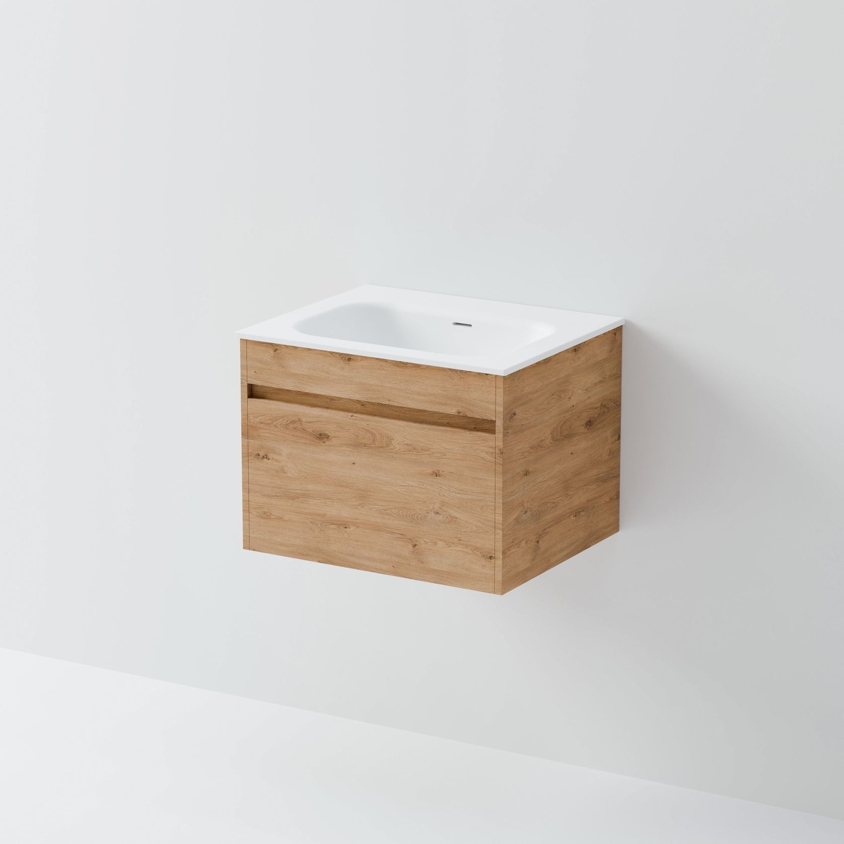 Code Luxe 600 Wall Hung Vanity | Single Drawer gallery detail image