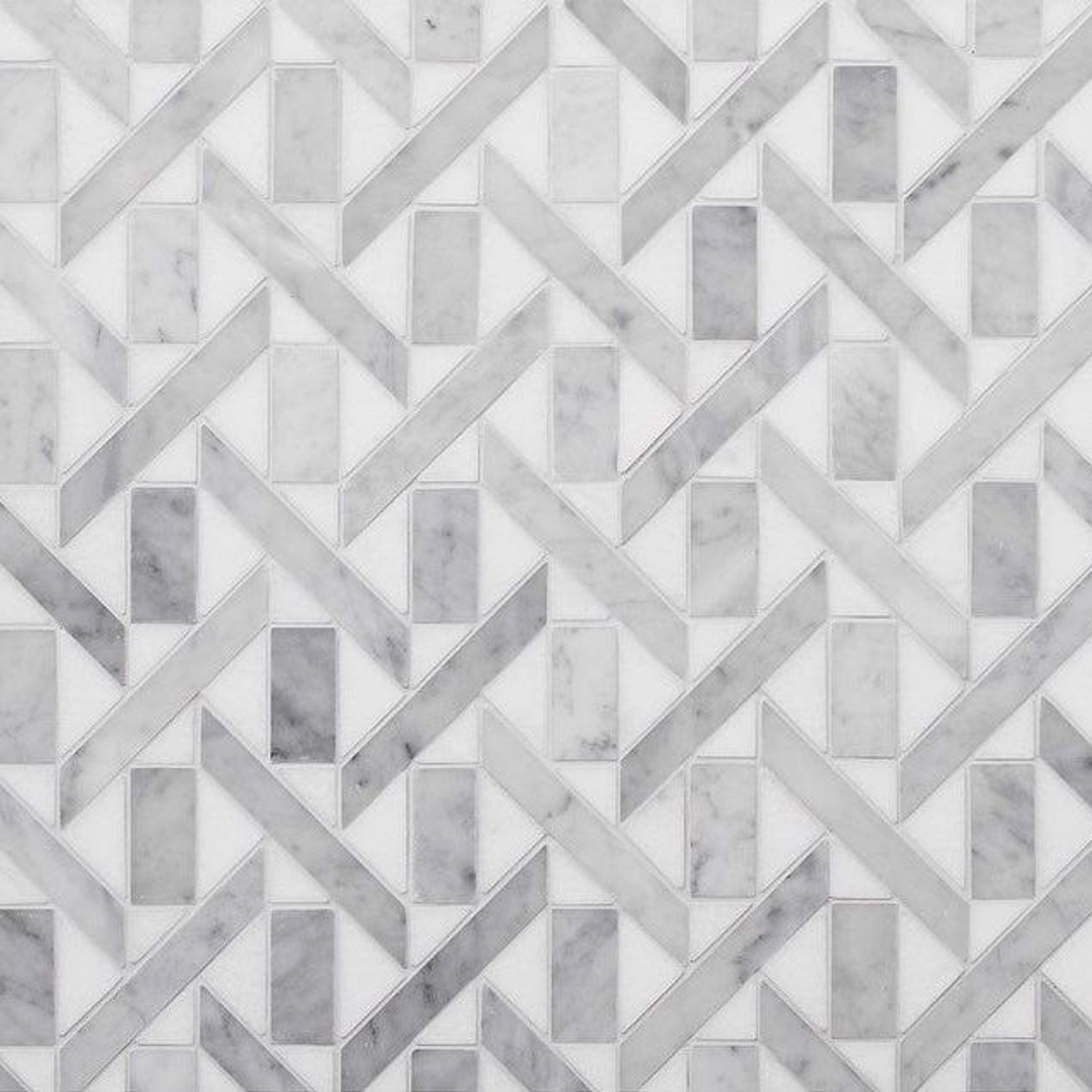 Labyrinth Oblique Carrara and Thassos Marble By Steve Cordony gallery detail image