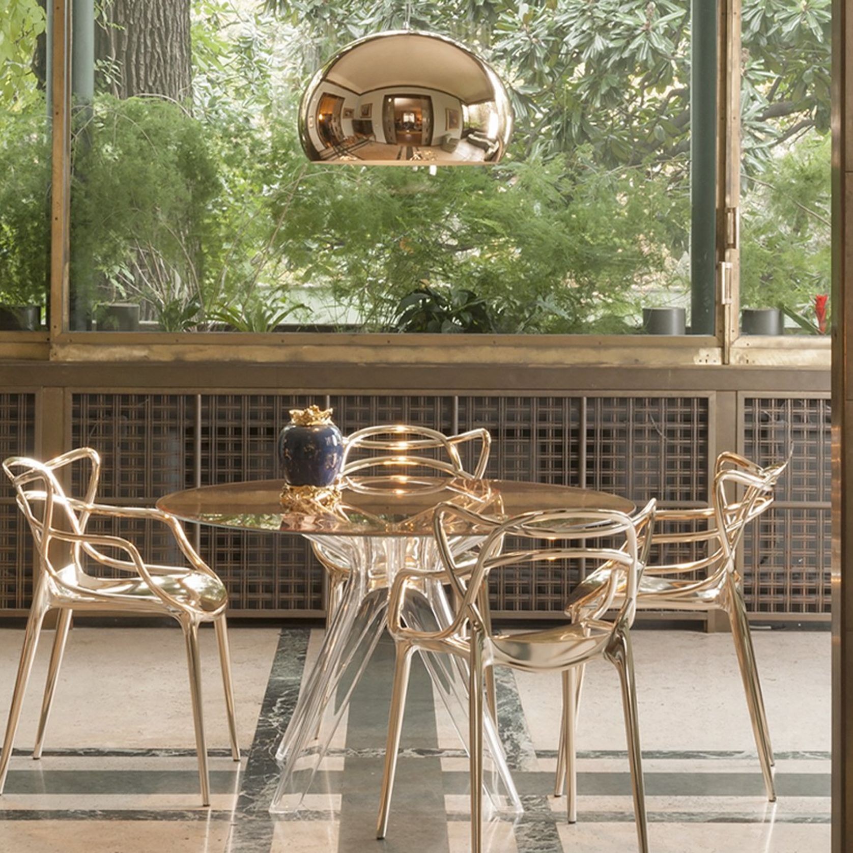 Small FL/Y Suspension Lamp - Opaque gallery detail image