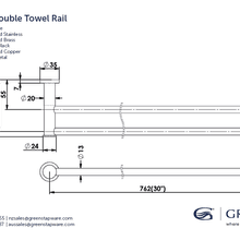 Gisele Single | Double Towel Rail gallery detail image