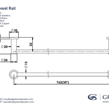 Gisele Single | Double Towel Rail gallery detail image
