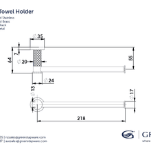 Textura Hand Towel holder gallery detail image