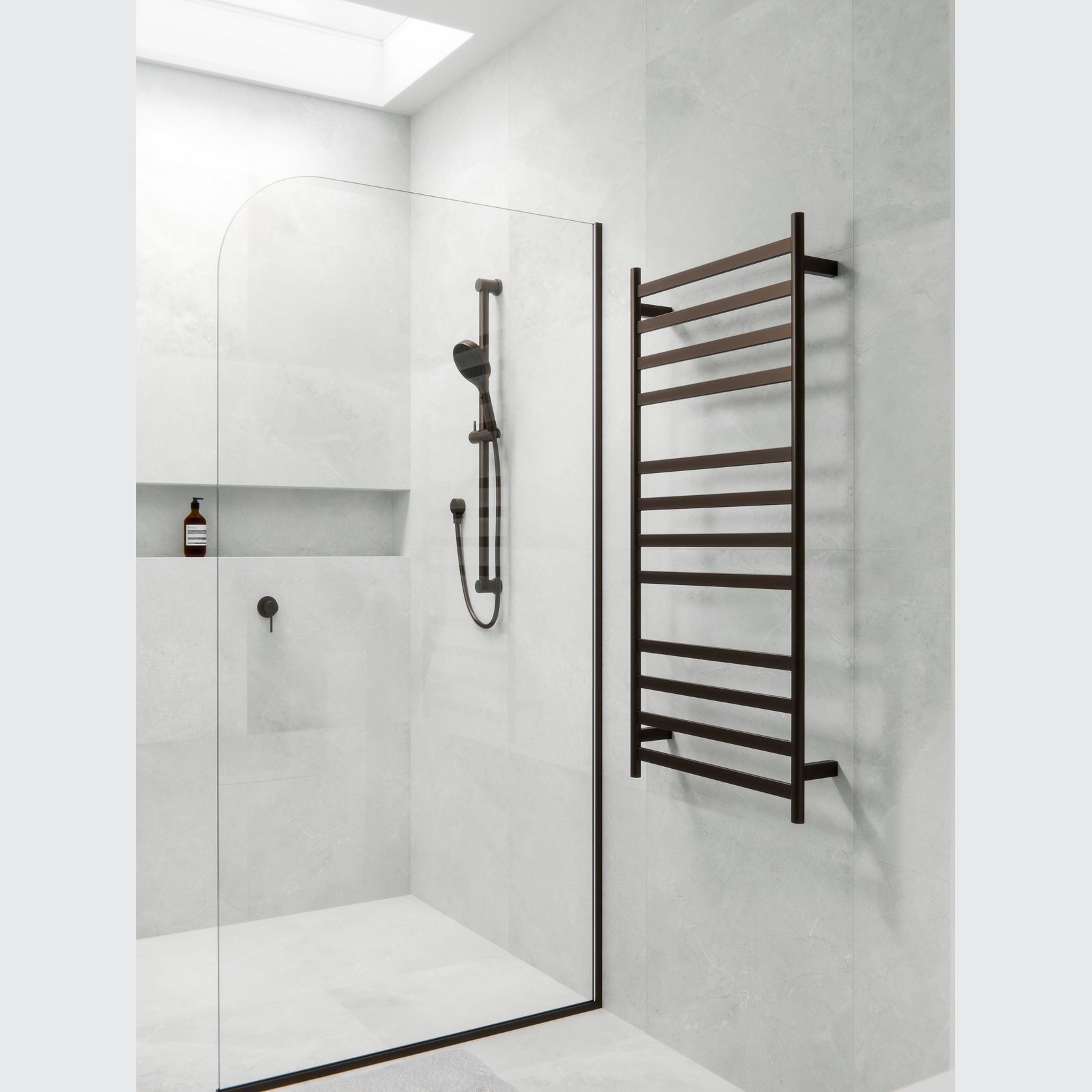 Lineare Heated Towel Ladder 1200 x 500mm gallery detail image