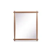 Brim Wall Mirror - Deep Oak gallery detail image