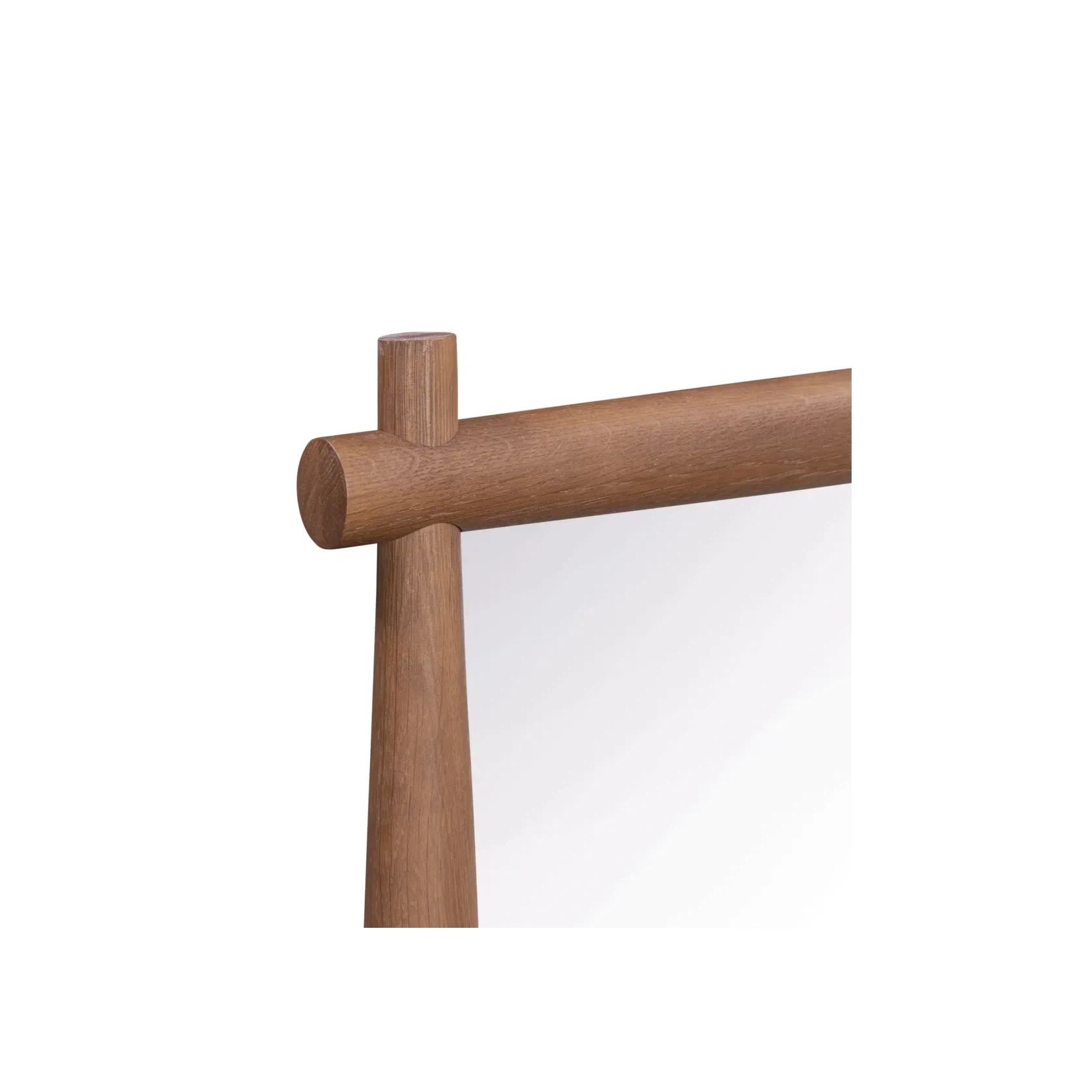 Brim Wall Mirror - Deep Oak gallery detail image