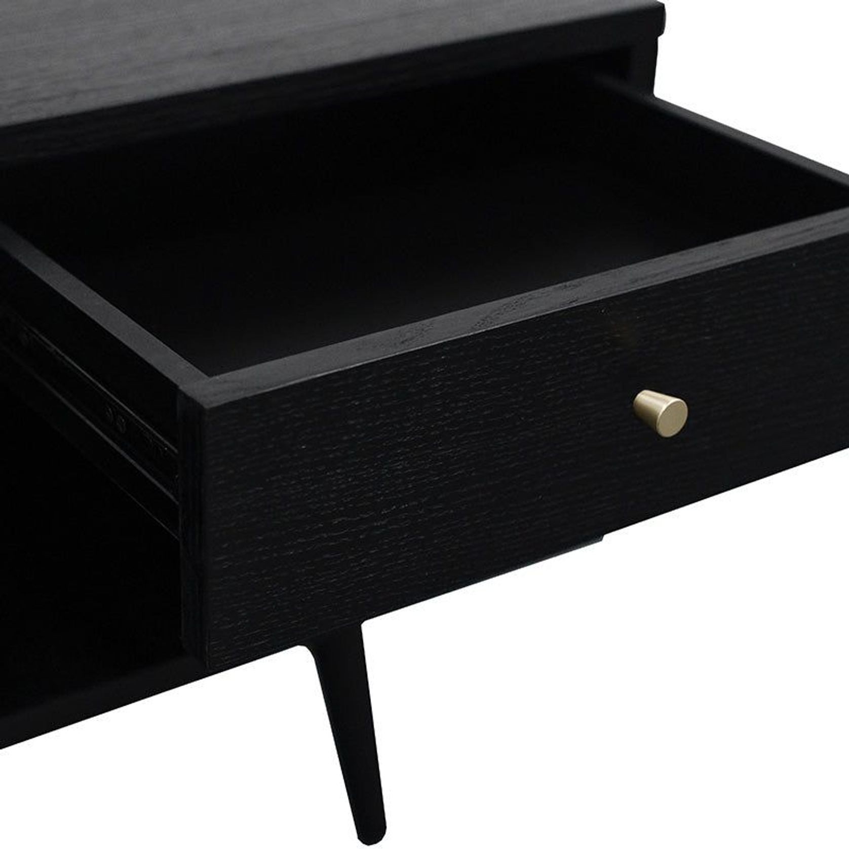 RANIA Entertainment TV Unit 170cm - Black Ash gallery detail image