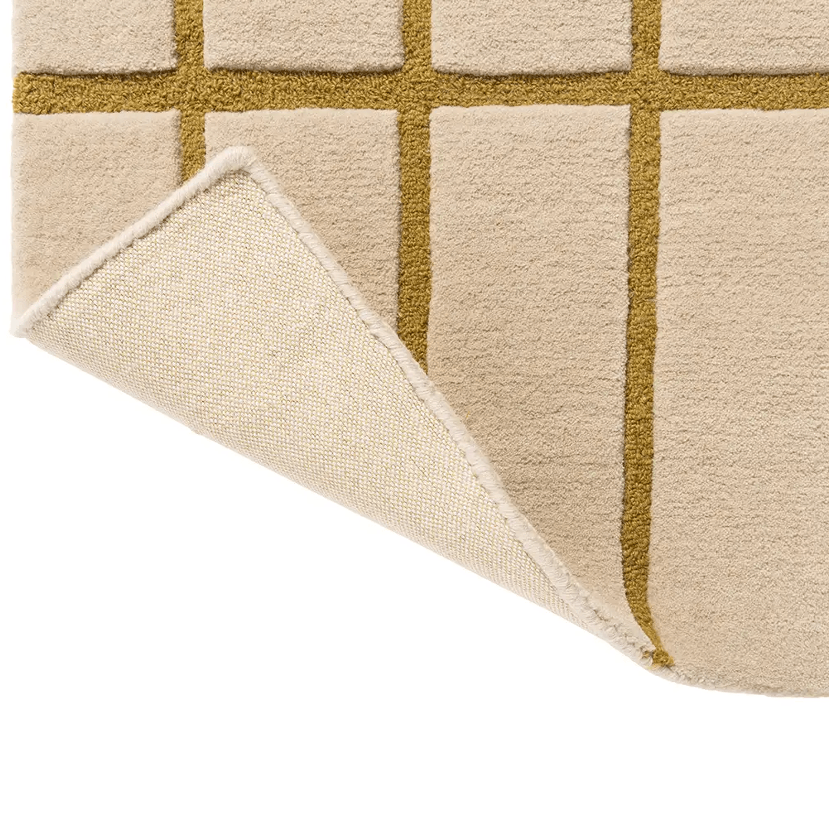 Marimekko Tiiliskivi - Bronze Yellow | 100% Wool Designer Floor Rug gallery detail image