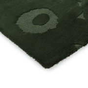 Marimekko Unikko - Dark Green | 100% Wool Designer Floor Rug gallery detail image