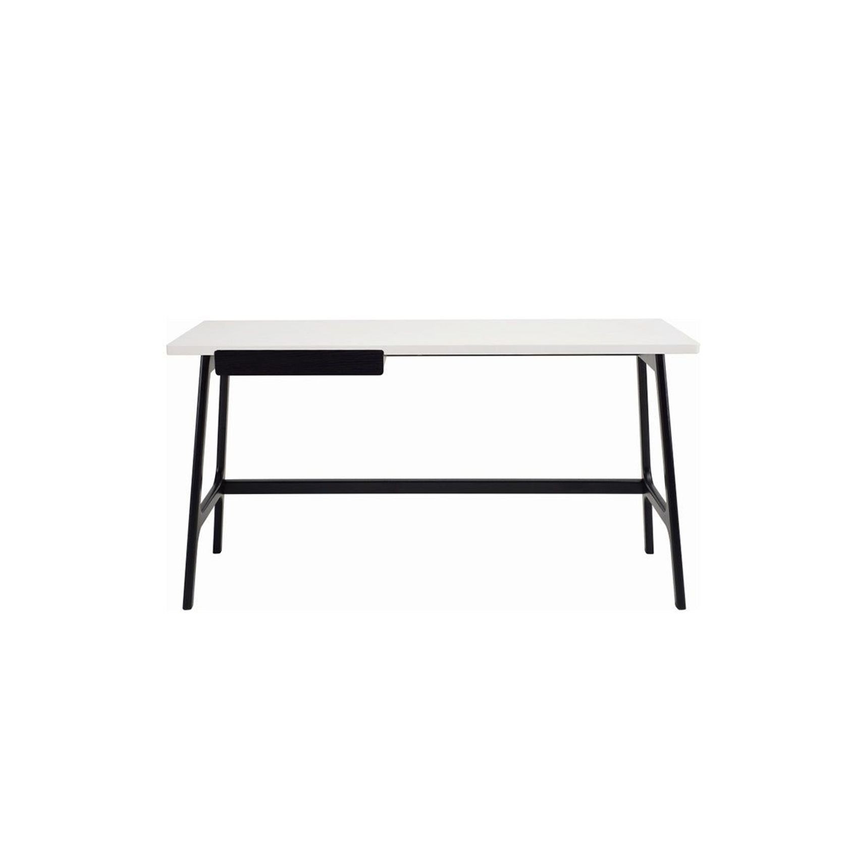 MOREY Study Desk - White & Black gallery detail image