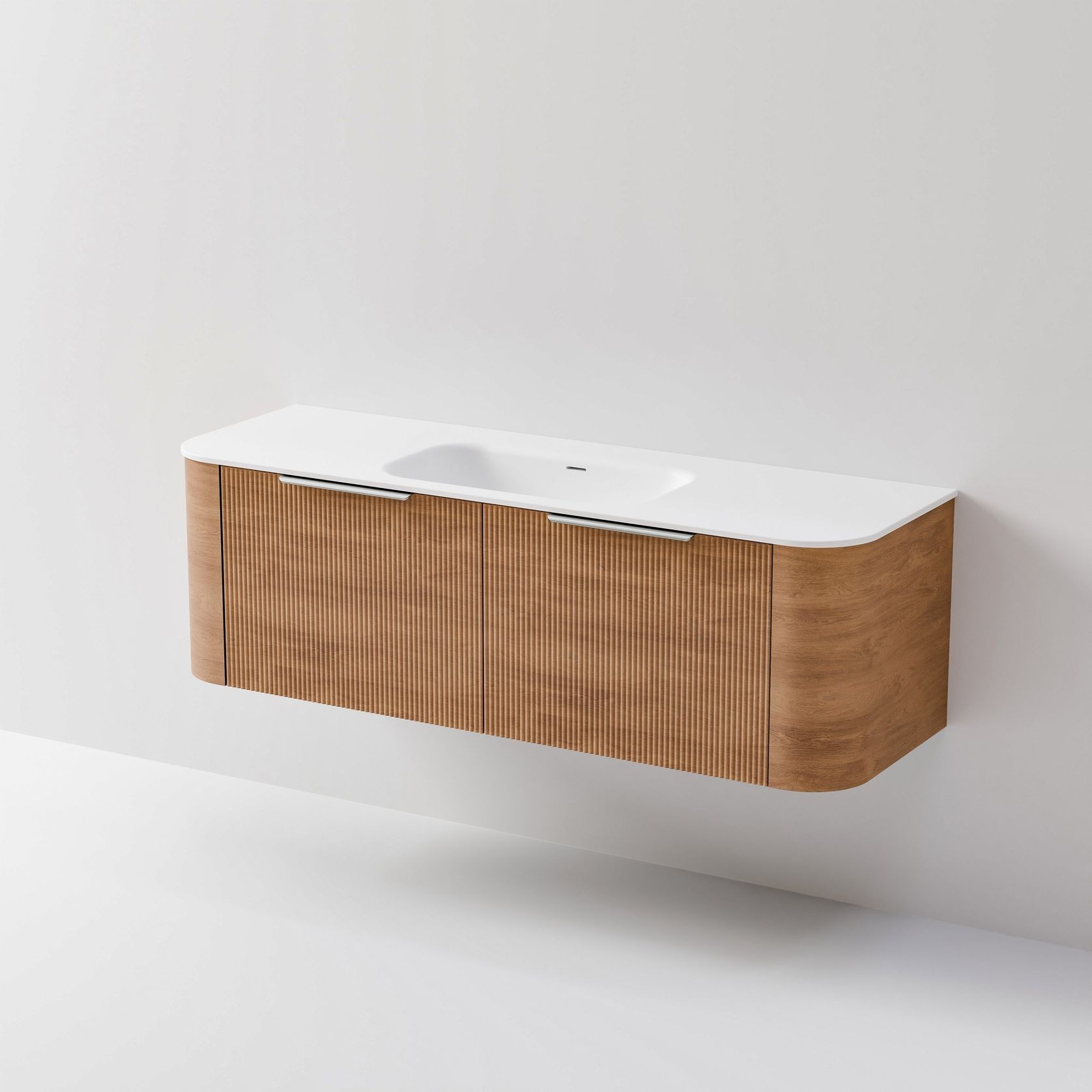 Nature 1500 Vanity | Inset Basin & Pillar Drawer Front gallery detail image