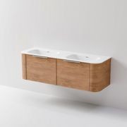 Nature 1500 Vanity | Double Inset Basin & Axel Drawer Front gallery detail image