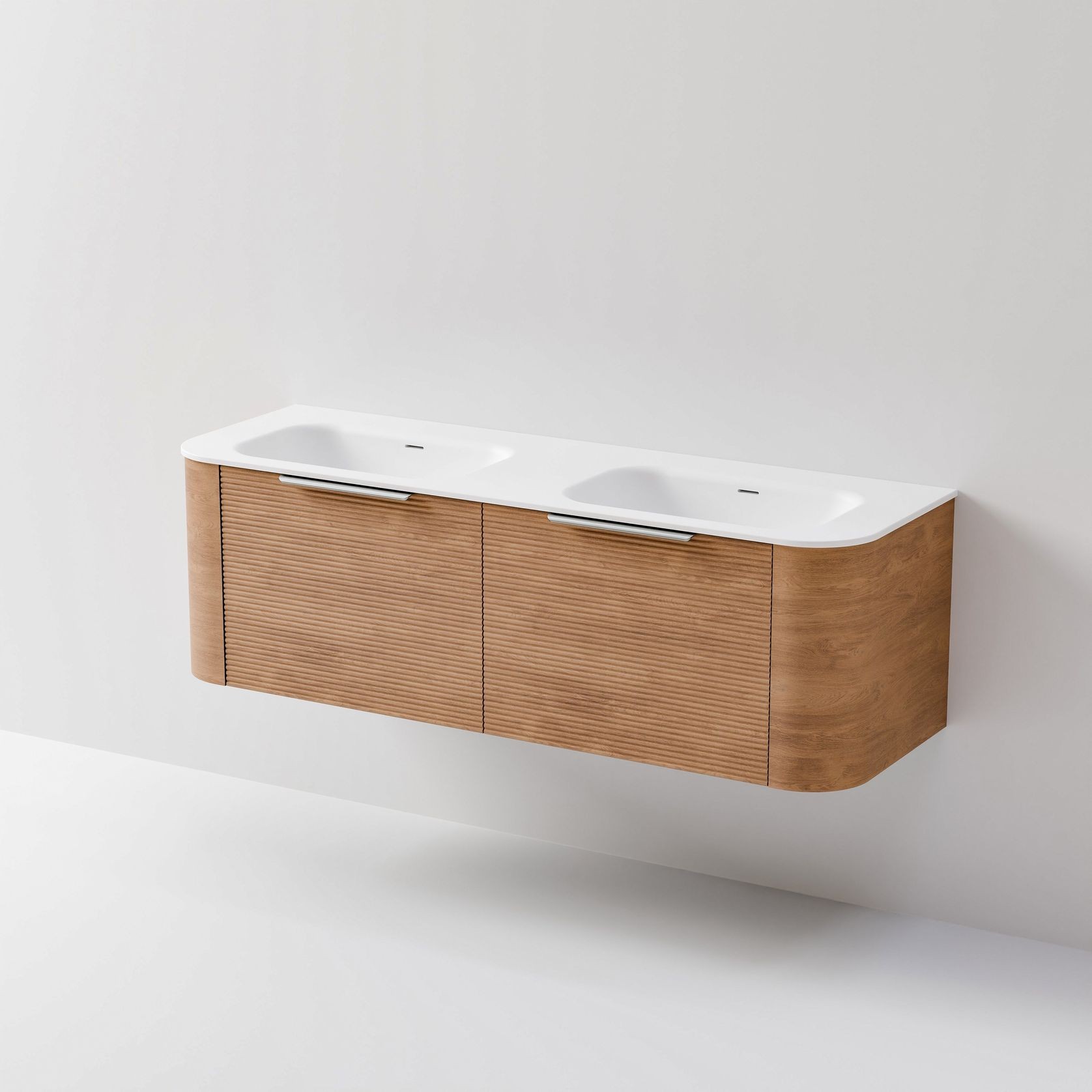 Nature 1500 Vanity | Double Inset Basin & Orchard Drawer Front gallery detail image