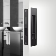 Mardeco 'M' Series Flush Pull Privacy Set Matt Black BL8004SET gallery detail image