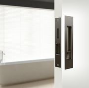 Mardeco 'M' Series Flush Pull Privacy Set Bronze for Sliding Doors BR8004SET gallery detail image