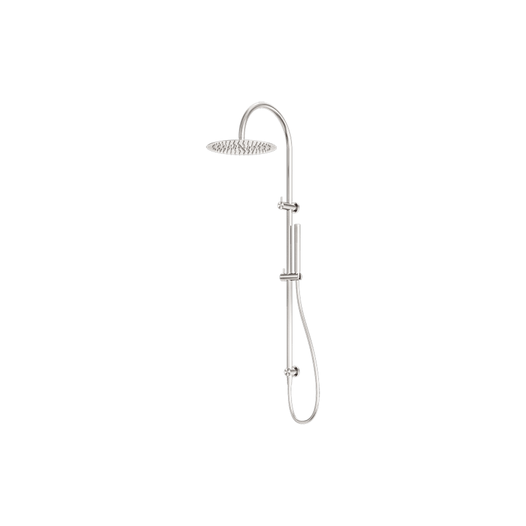 Zen SS316L Twin Shower | Brushed Nickel gallery detail image